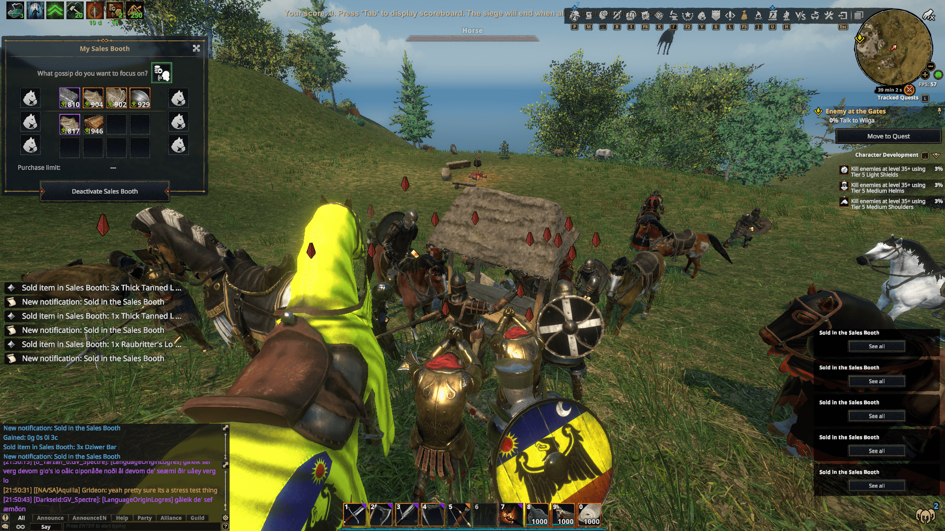 The game master hands out top-tier loot to whoever finds him first.