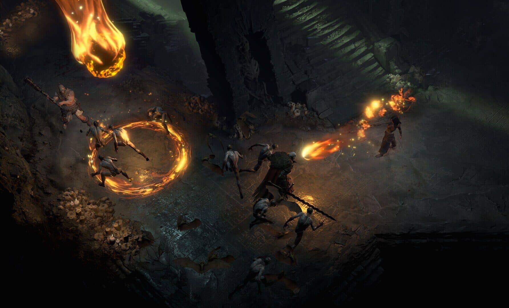 Combate y saqueo en el Sanctuario de Diablo IV.