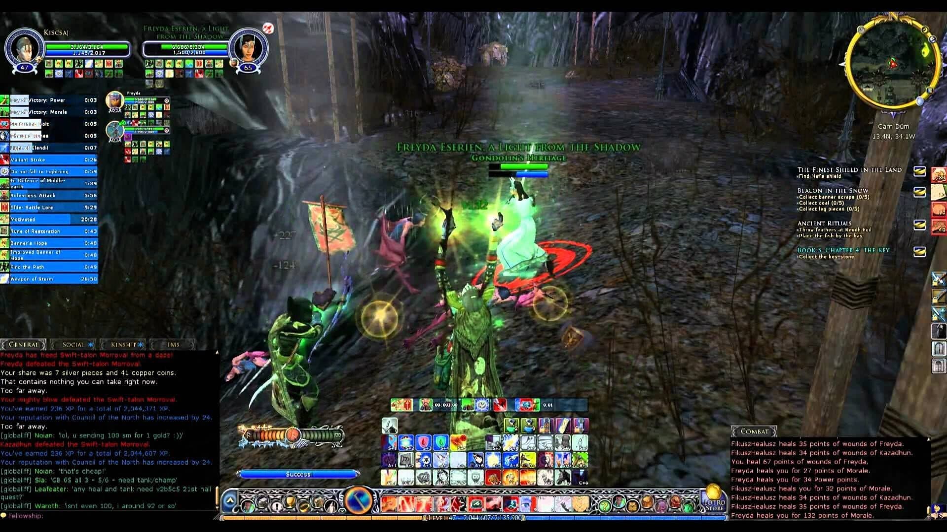 La Tierra Media de LOTRO: zonas enormes y cuidadas que recorren de la Comarca a Gondor.