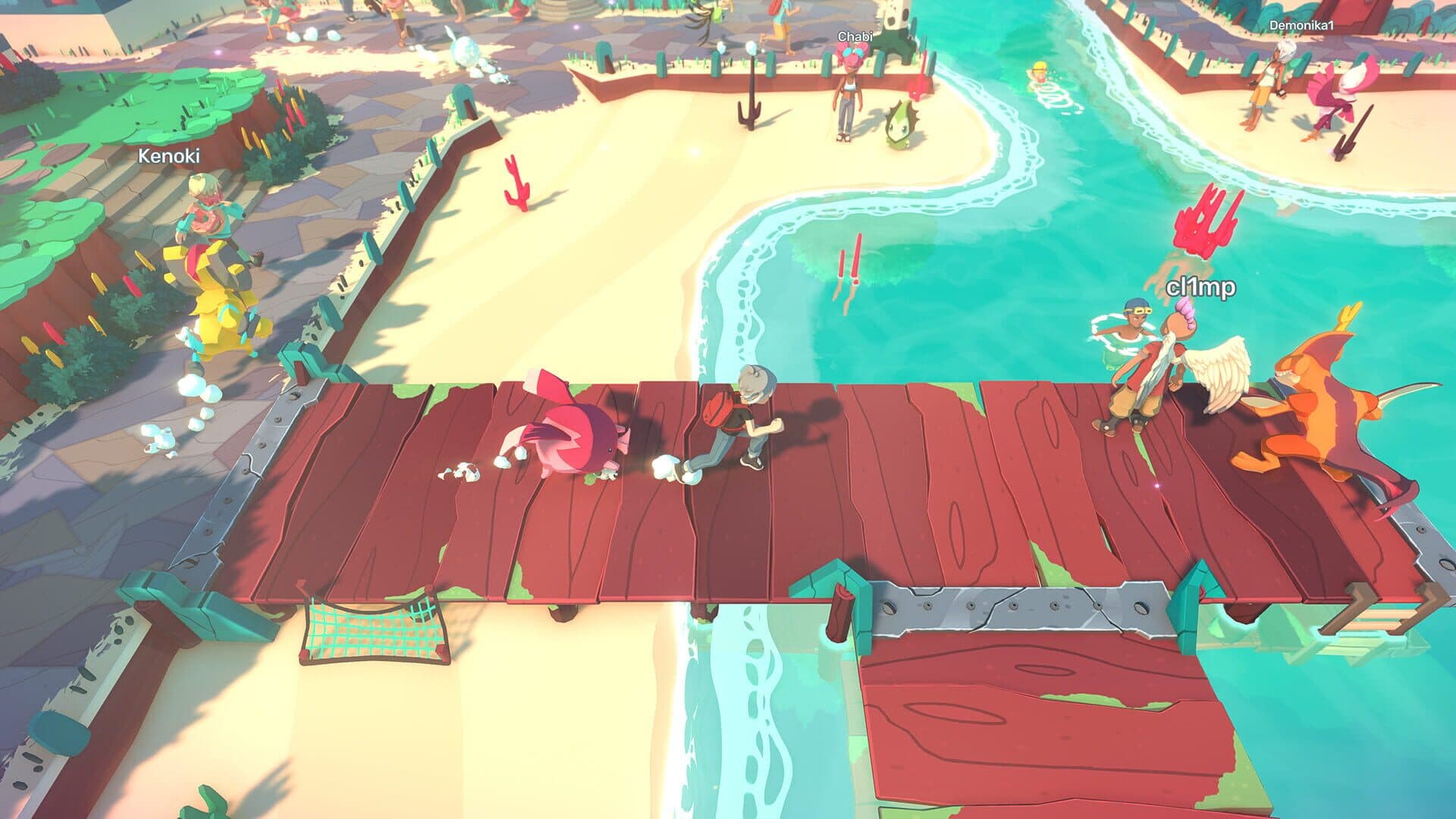 El combate 2 contra 2 por turnos, el sello de Temtem.